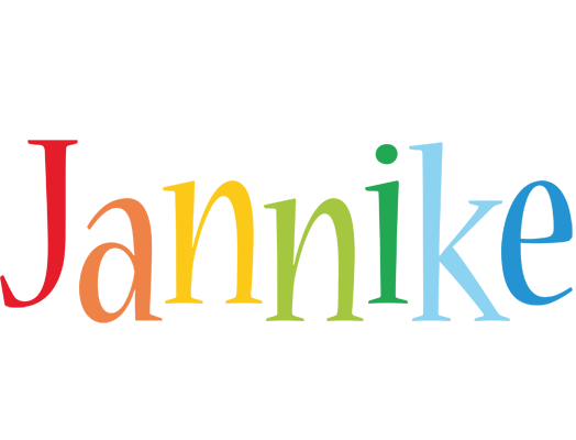 Jannike birthday logo