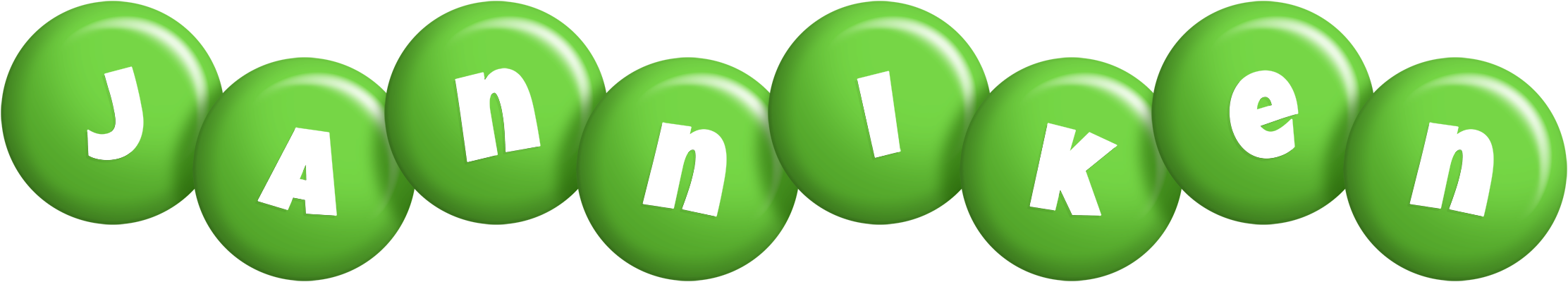 Janniken candy-green logo