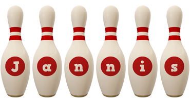 Jannis bowling-pin logo