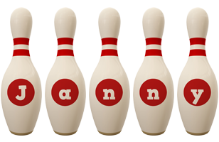 Janny bowling-pin logo