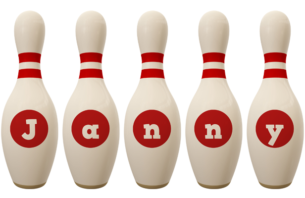 Janny bowling-pin logo