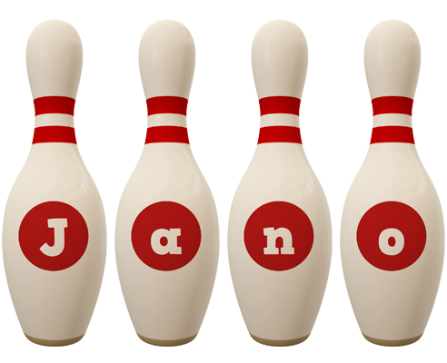 Jano bowling-pin logo
