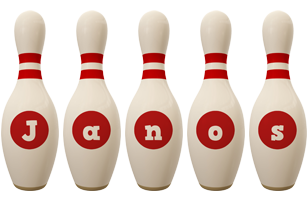 Janos bowling-pin logo