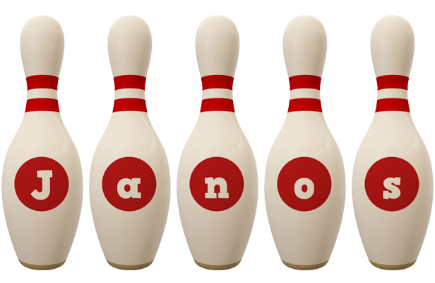 Janos bowling-pin logo