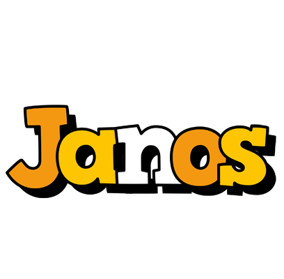 Janos cartoon logo