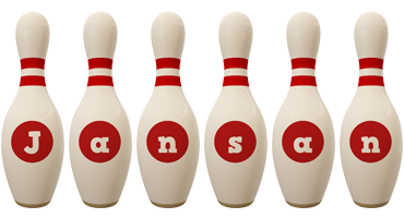 Jansan bowling-pin logo