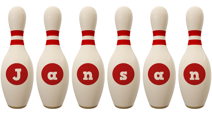 Jansan bowling-pin logo