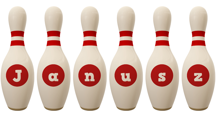 Janusz bowling-pin logo