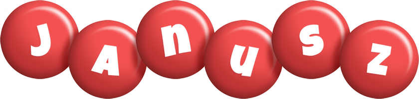 Janusz candy-red logo