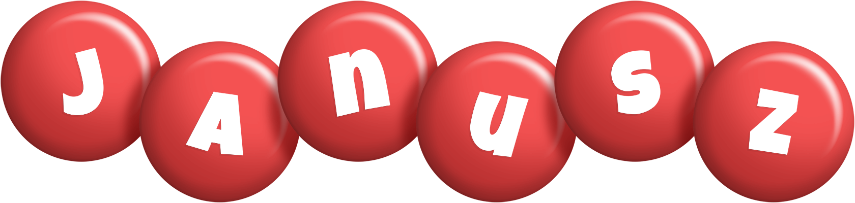 Janusz candy-red logo