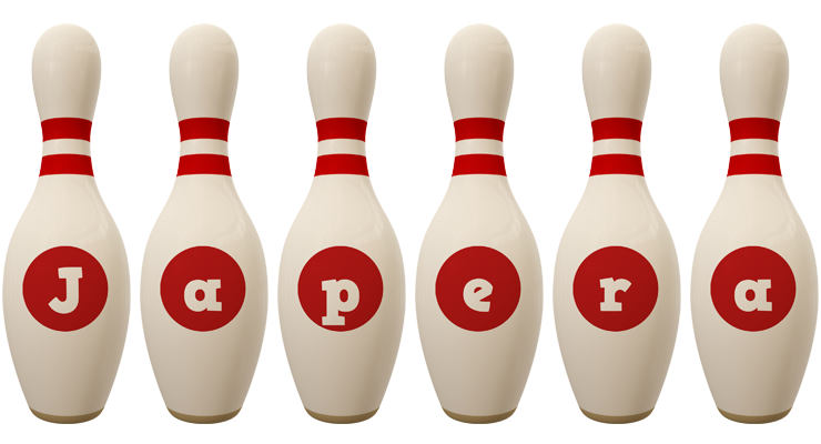 Japera bowling-pin logo