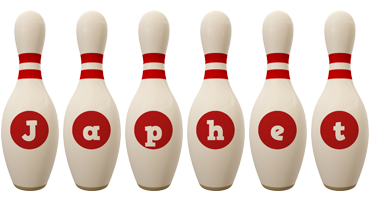 Japhet bowling-pin logo