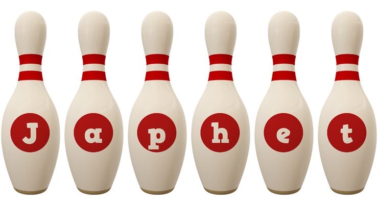 Japhet bowling-pin logo