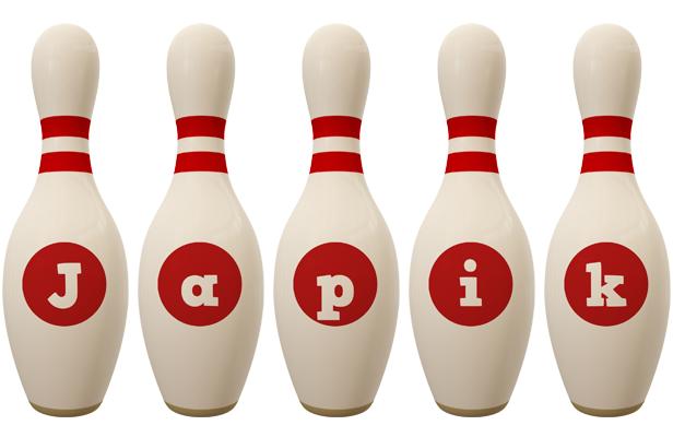 Japik bowling-pin logo