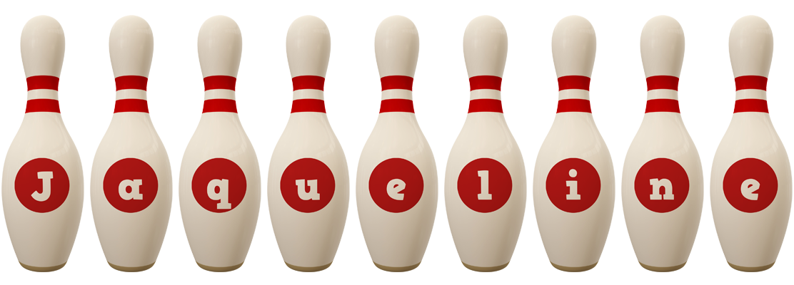 Jaqueline bowling-pin logo