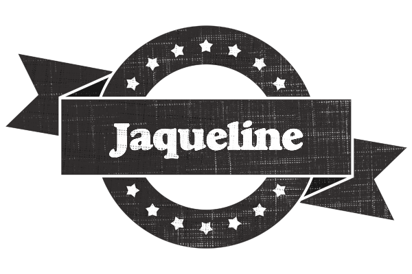 Jaqueline grunge logo