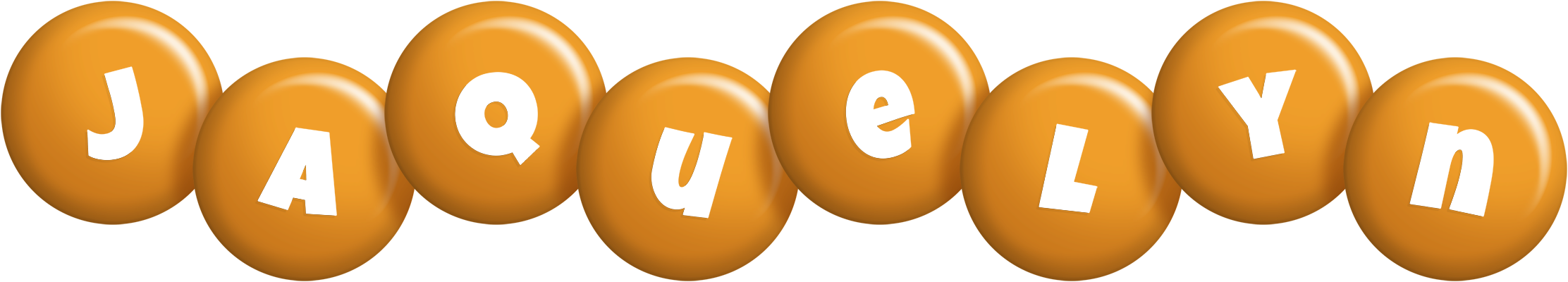 Jaquelyn candy-orange logo