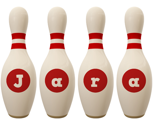 Jara bowling-pin logo