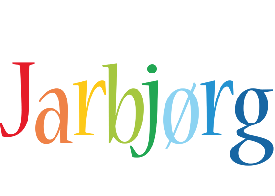 Jarbjørg birthday logo
