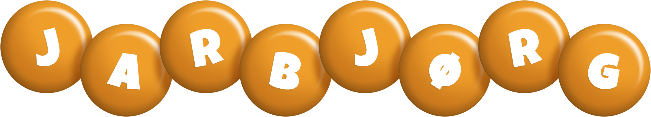 Jarbjørg candy-orange logo