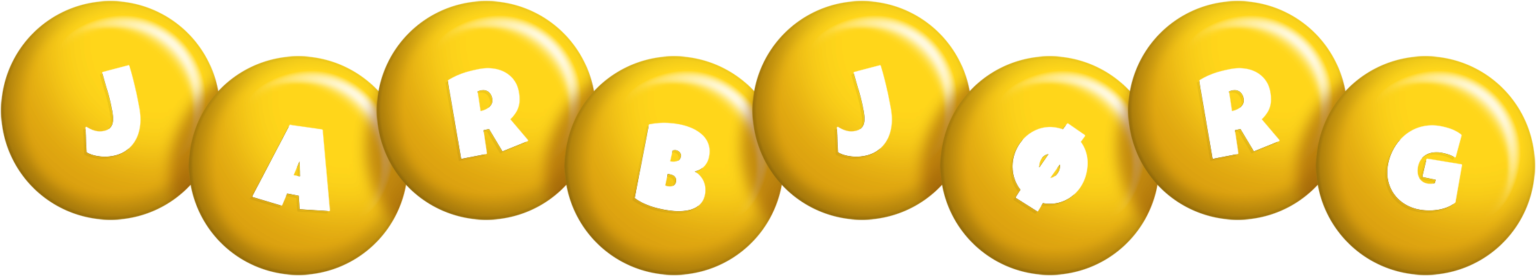 Jarbjørg candy-yellow logo