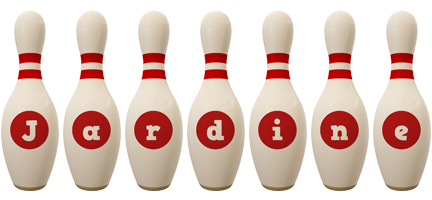 Jardine bowling-pin logo