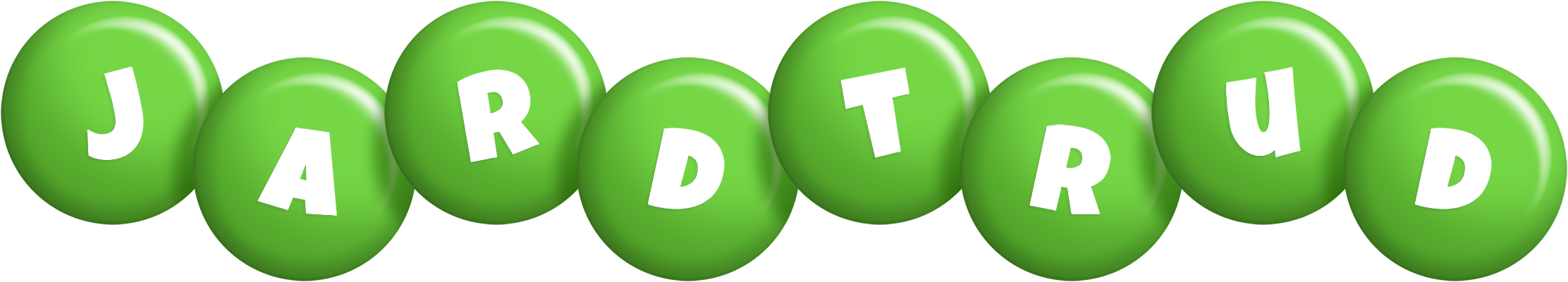 Jardtrud candy-green logo