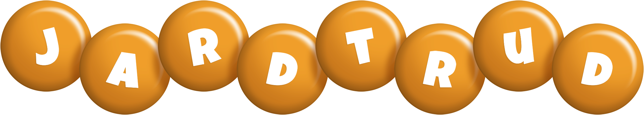Jardtrud candy-orange logo