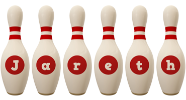 Jareth bowling-pin logo