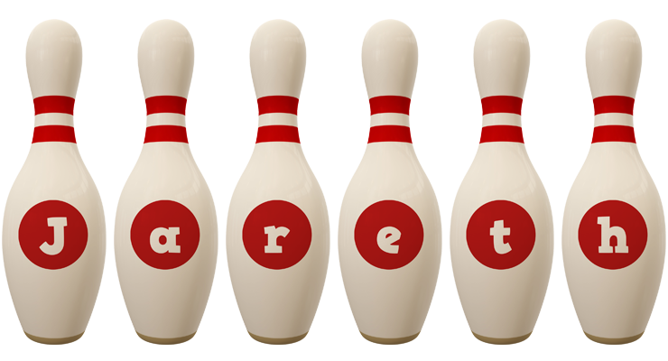 Jareth bowling-pin logo