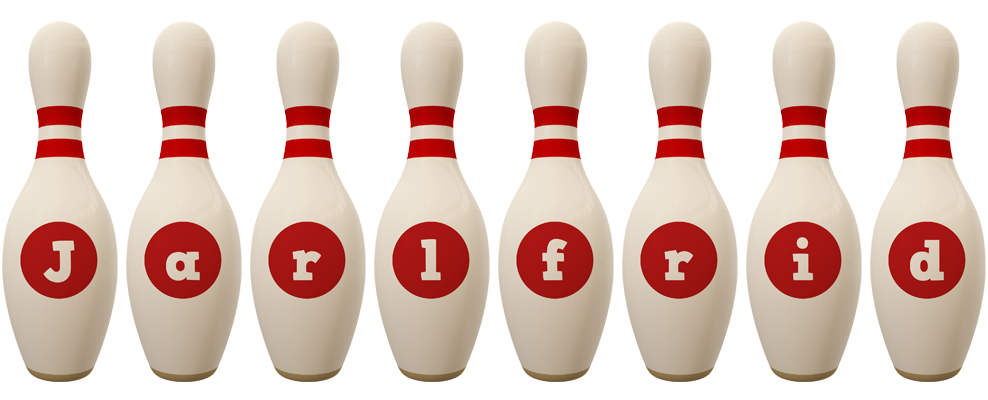 Jarlfrid bowling-pin logo