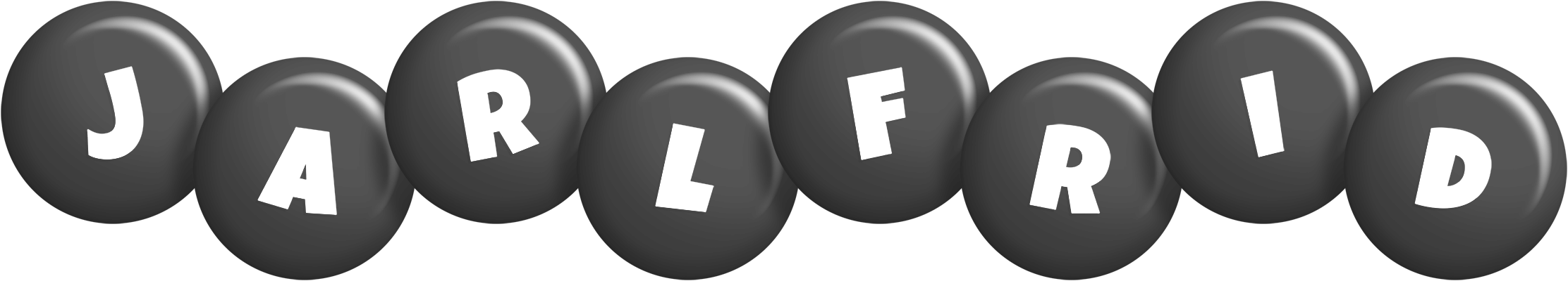 Jarlfrid candy-black logo