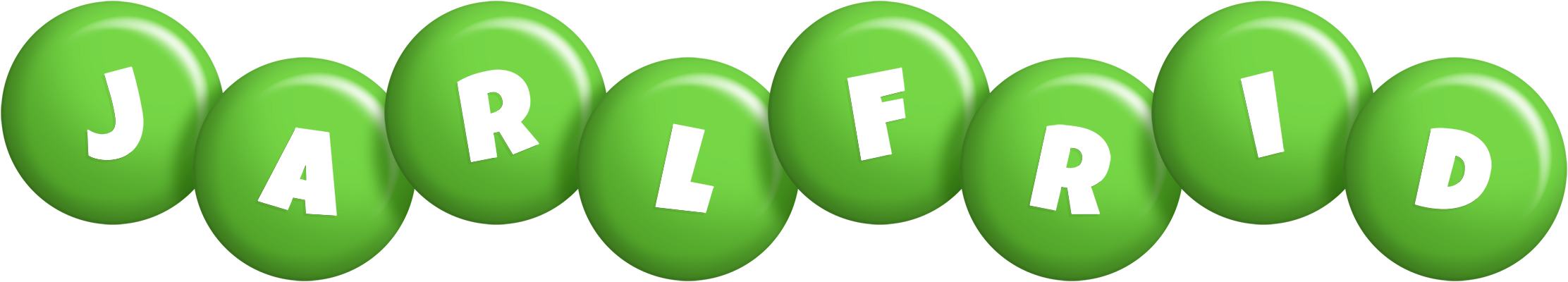 Jarlfrid candy-green logo
