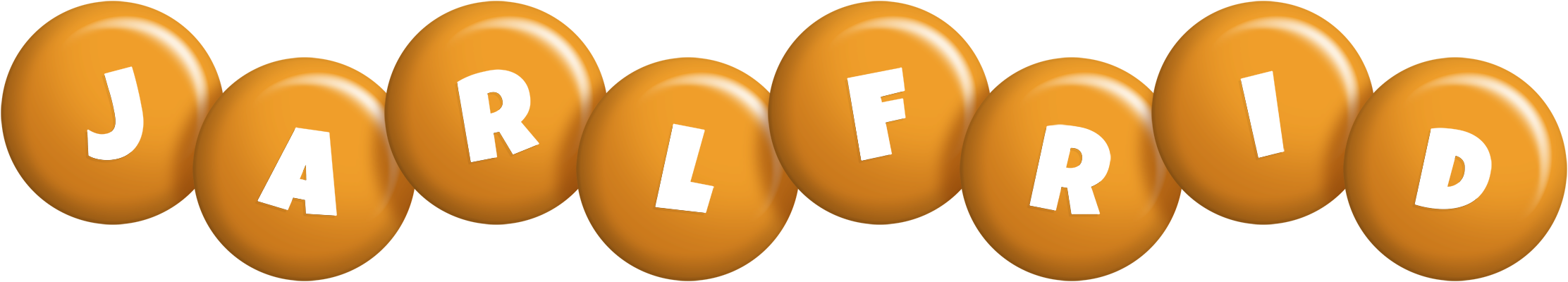 Jarlfrid candy-orange logo
