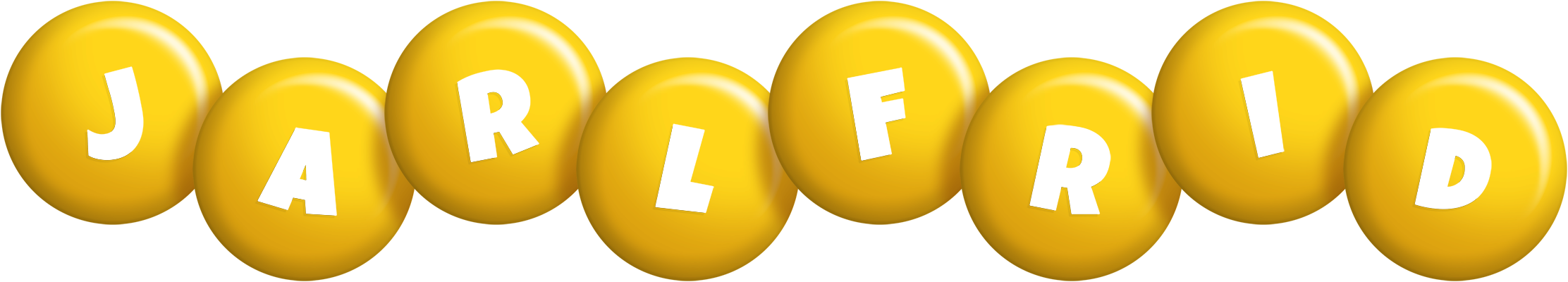 Jarlfrid candy-yellow logo