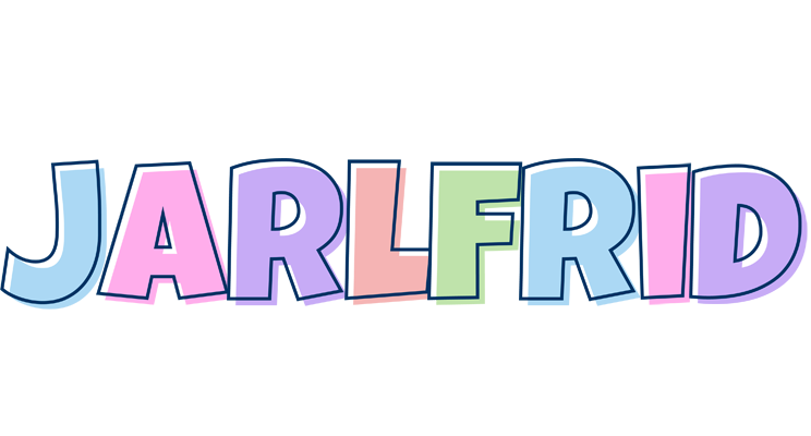 Jarlfrid pastel logo