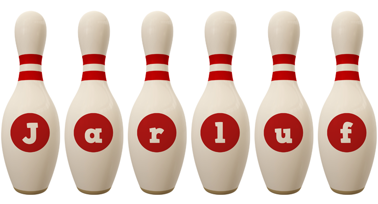 Jarluf bowling-pin logo