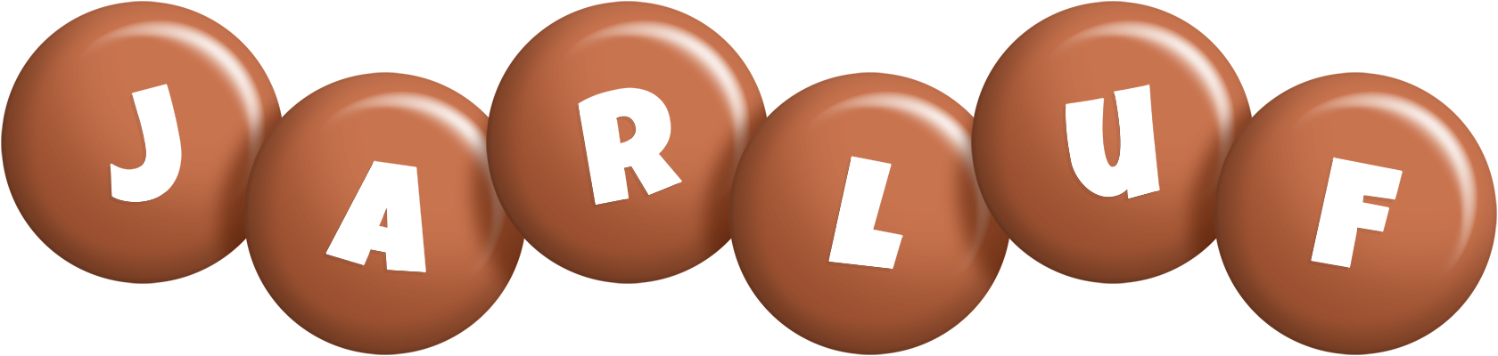 Jarluf candy-brown logo