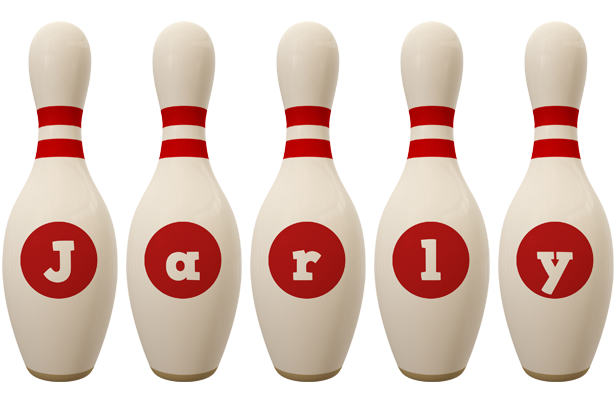 Jarly bowling-pin logo