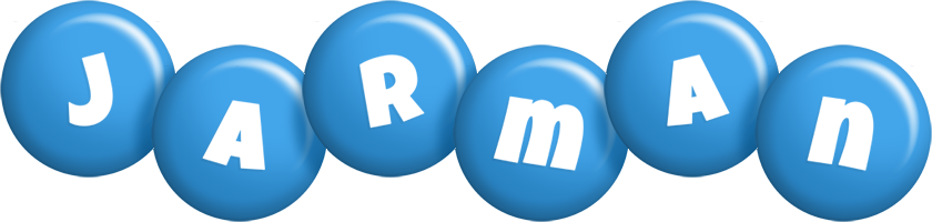 Jarman candy-blue logo