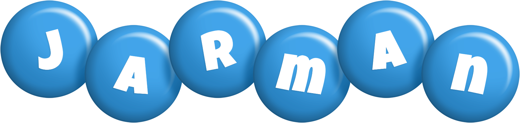 Jarman candy-blue logo