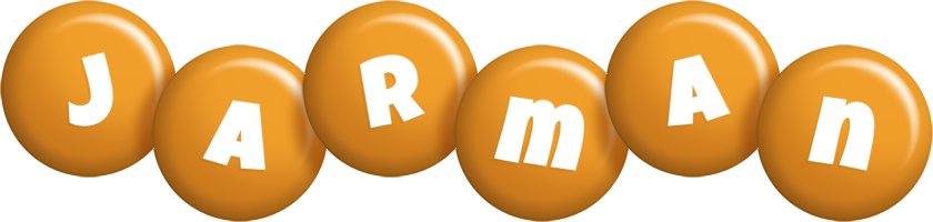 Jarman candy-orange logo