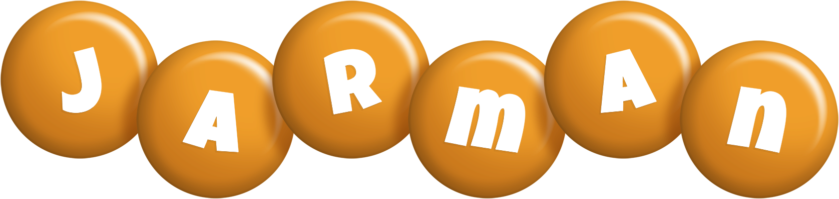 Jarman candy-orange logo