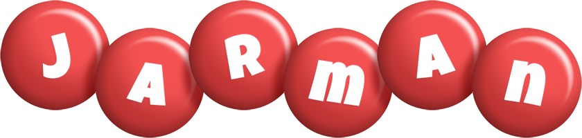 Jarman candy-red logo