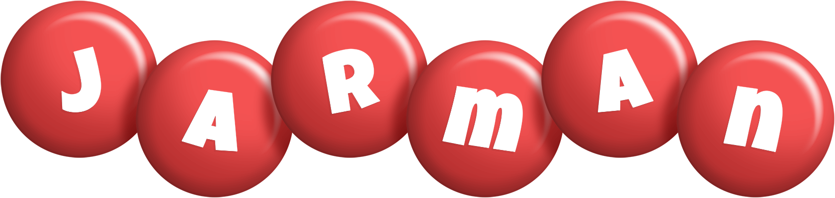 Jarman candy-red logo