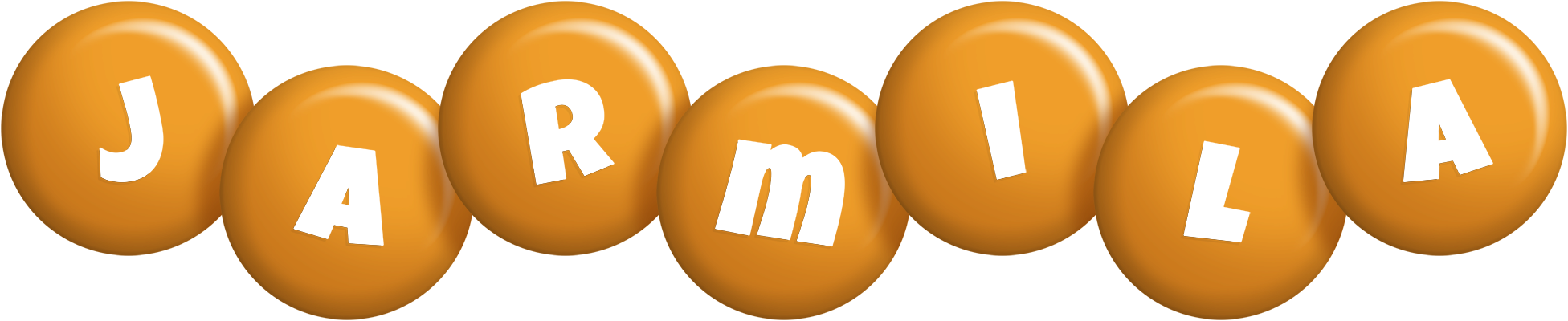 Jarmila candy-orange logo