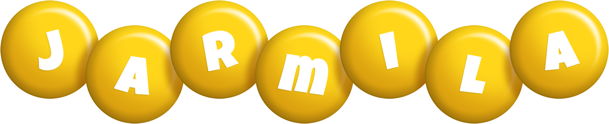 Jarmila candy-yellow logo