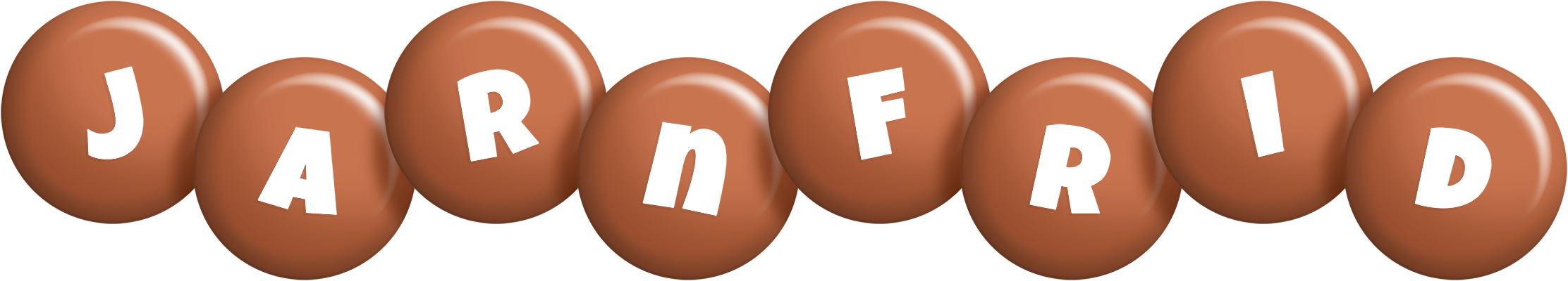 Jarnfrid candy-brown logo