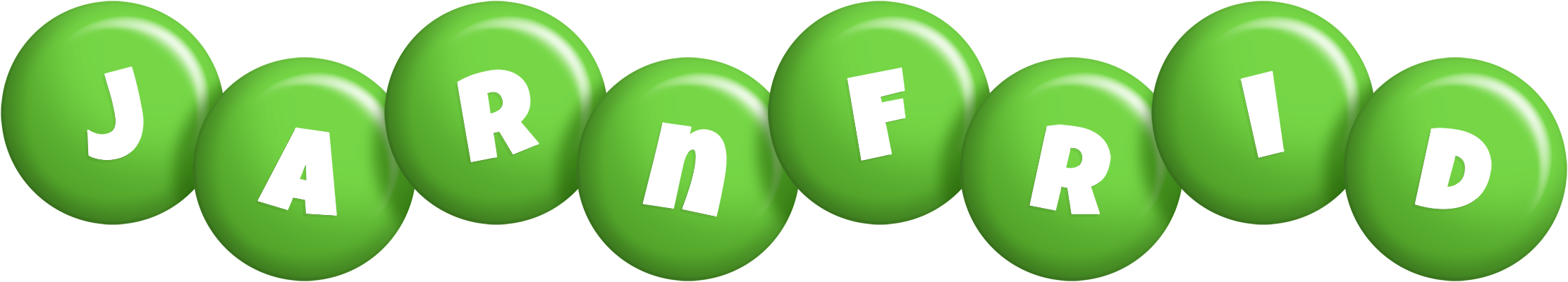 Jarnfrid candy-green logo