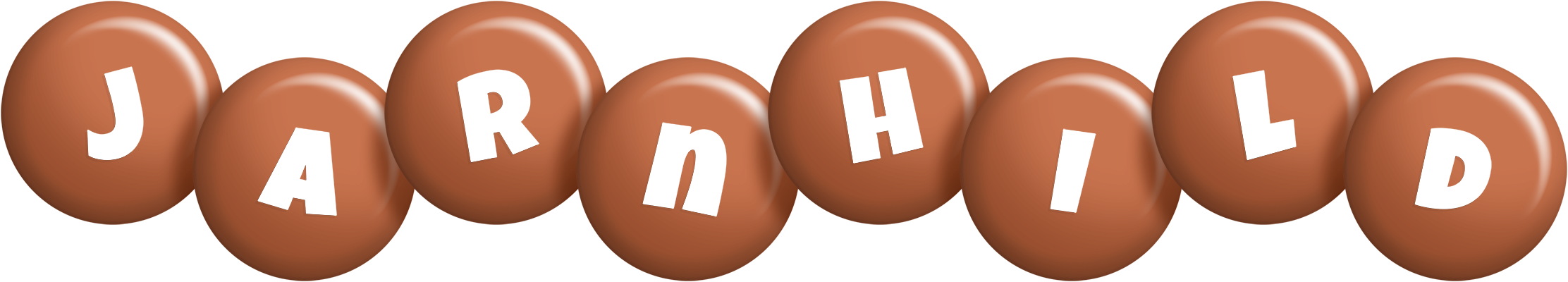 Jarnhild candy-brown logo